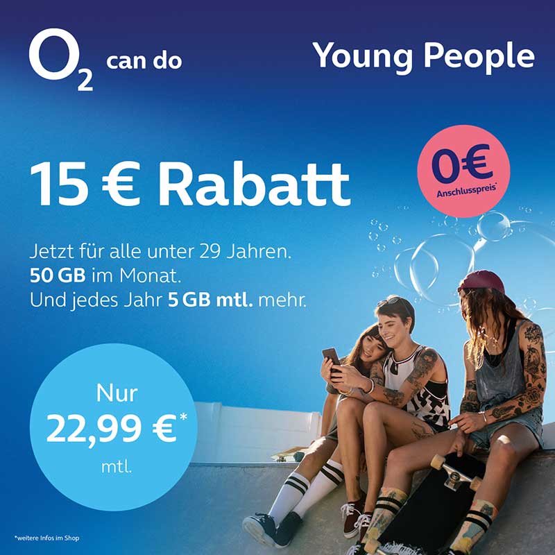 Young People 15€ Rabatt