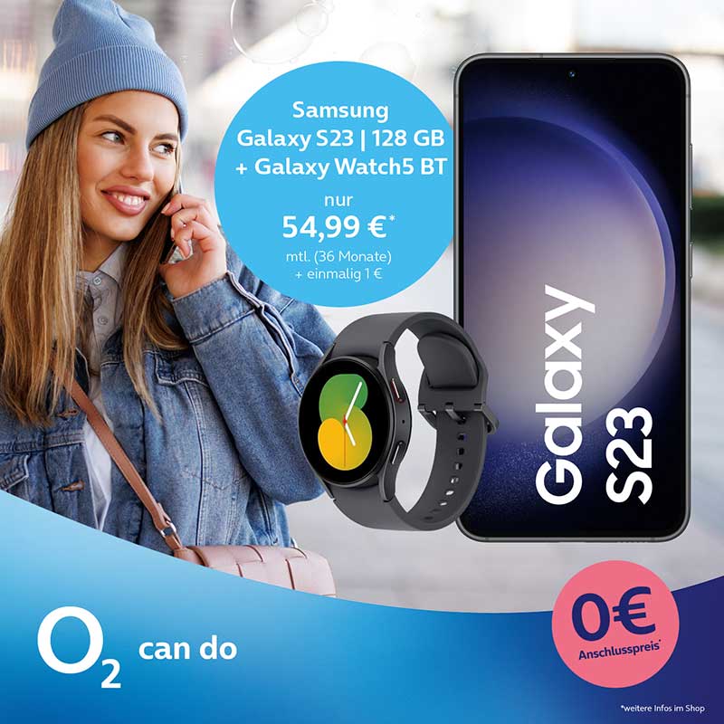 o2 Samsung Galaxy S23, Galaxy Watch5 BT