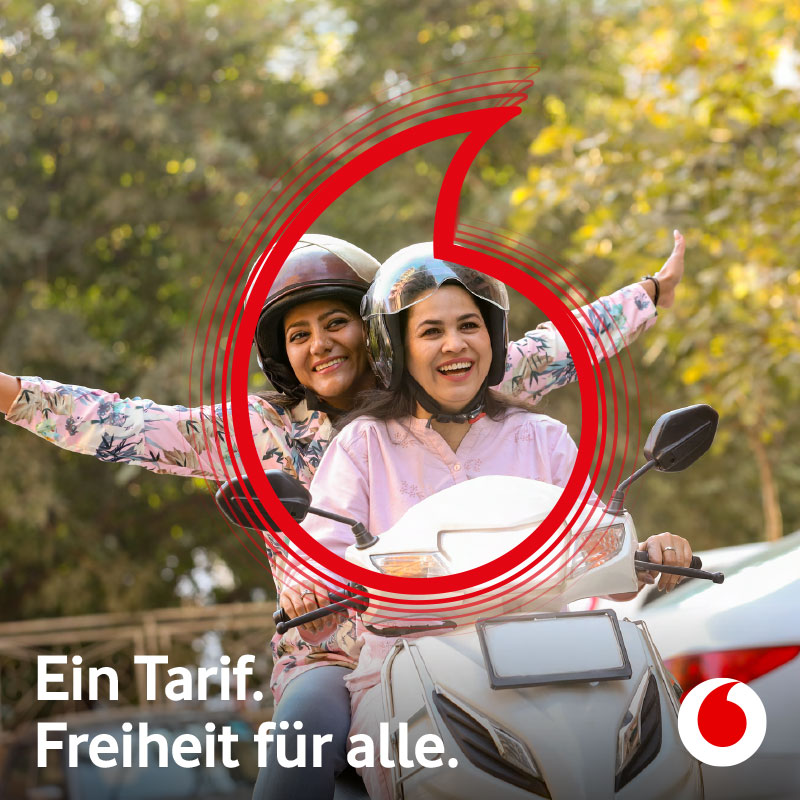 vodafone Ein Tarif, Freiheit für alle.