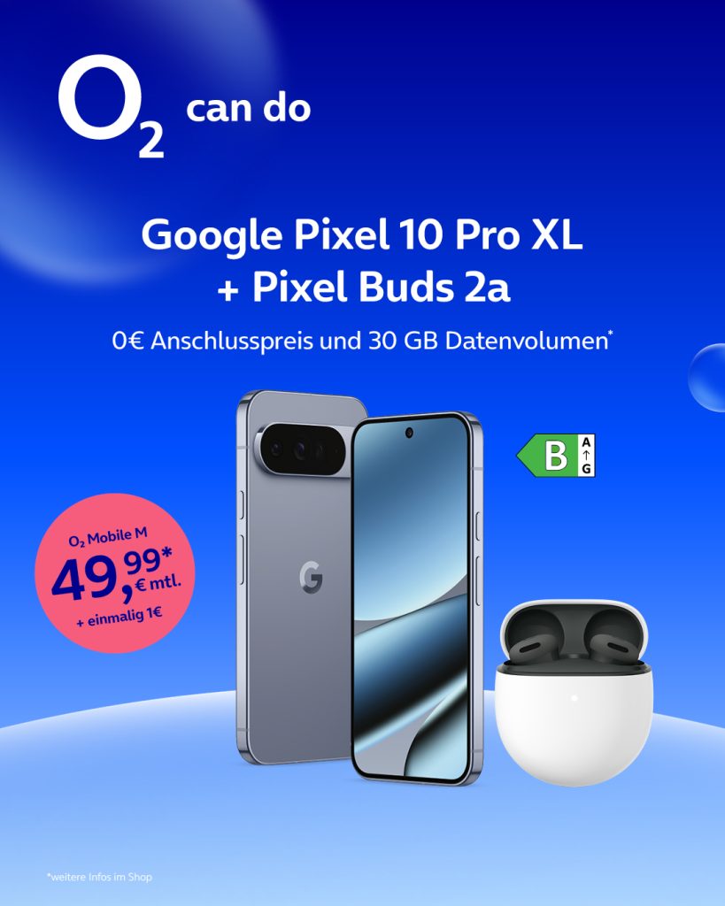 O2 Google Pixel 10 Pro XL Angebot.