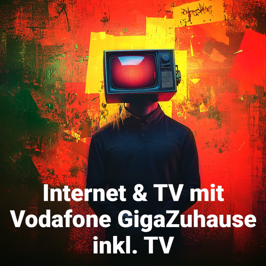 Internet und TV Vodafone Giga Zuhause.