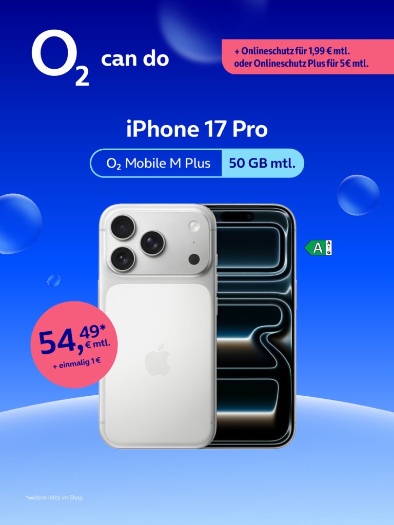 Angebot O2 iPhone17 Pro.